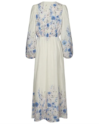Neo Noir - Silfi Flower Print Kjole - Blue